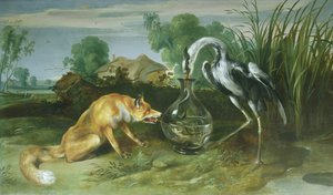 Le Renard et la Grue des Fables d